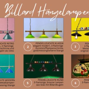 BILLARD HÄNGELAMPEN